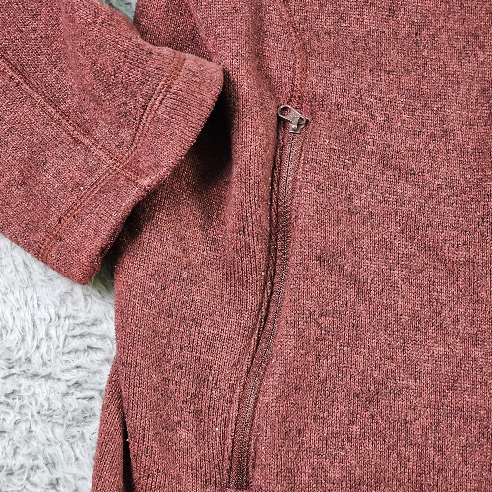 The North Face Fleece‎ Jacket Mens XL Red Full Zip Pockets Hiking Outdoor Warm